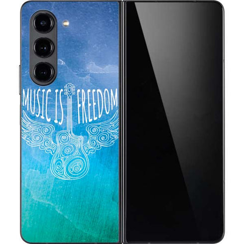 Music Is Freedom Galaxy Z Fold5 5G Skin